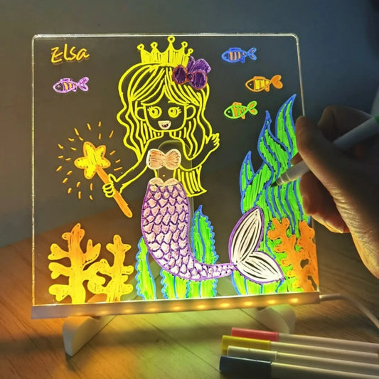 Tablero Mágico para Dibujar con Luz LED